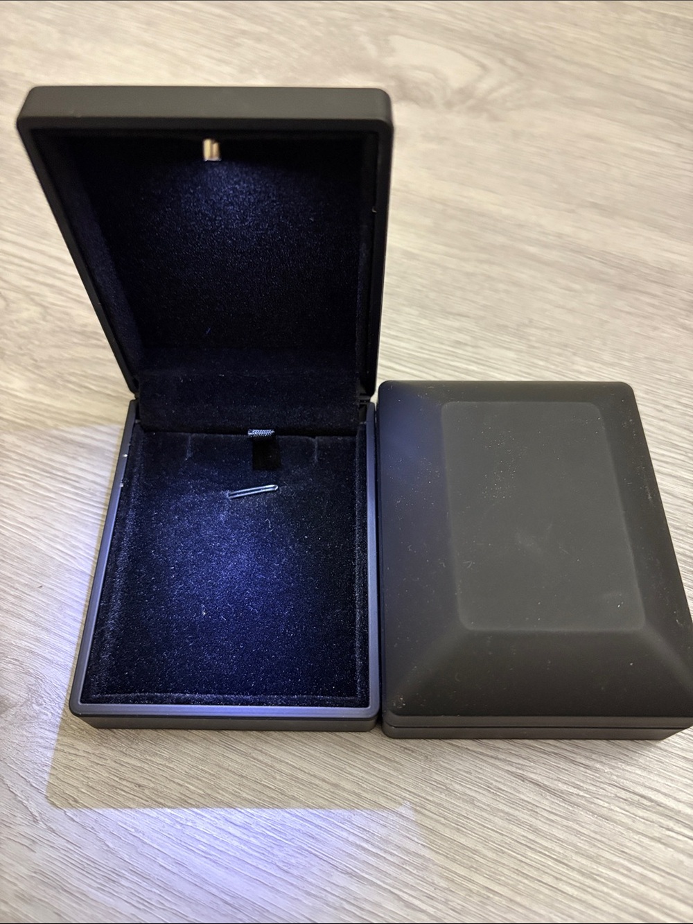 Black LED Jewelry Display Box - Travel Accessory - set of 2